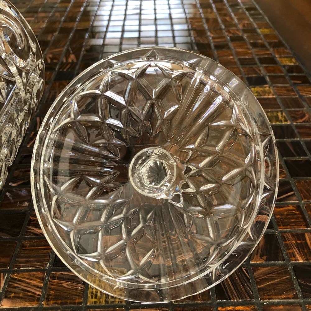 CUT GLASS Decorative Jar - Picture 9 of 11